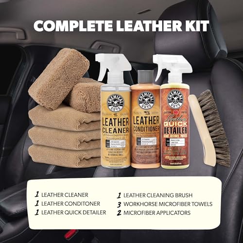 9-Piece Leather Cleaner & Conditioner Kit for Car Interiors - view 2