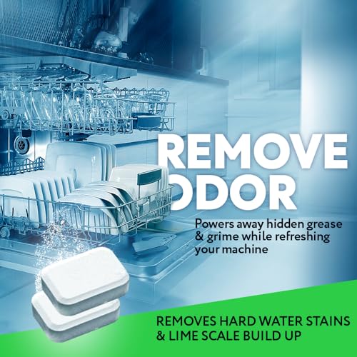 Dishwasher Cleaner Tablets, Plant Based, Deep Clean and Descaler, Removes Odors & Hard Water Stains, 6 Treatments. - view 5