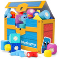Magnetic Foam Building Blocks 50-Piece Trunk Set for Toddlers