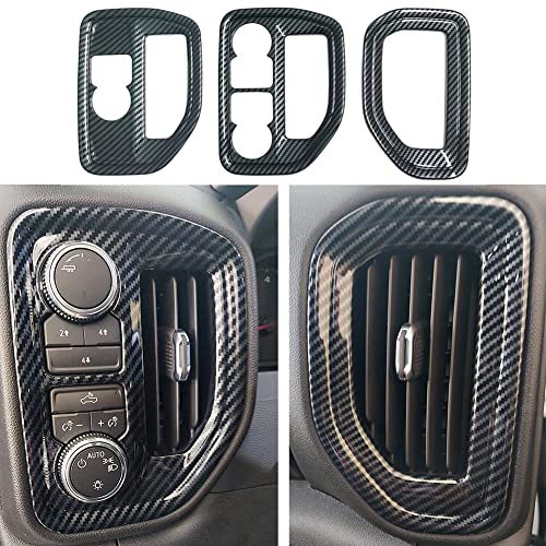 Dash Side Air Vent Trim Cover for 2019‑2022 Chevy Silverado 1500