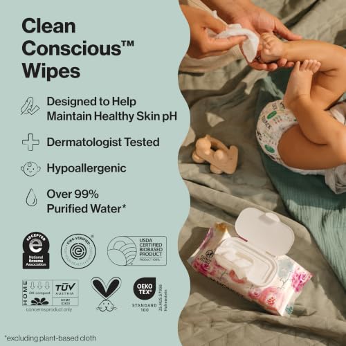 Multi-Use Baby Wipes, Rose Blossom, 576 Count - view 2