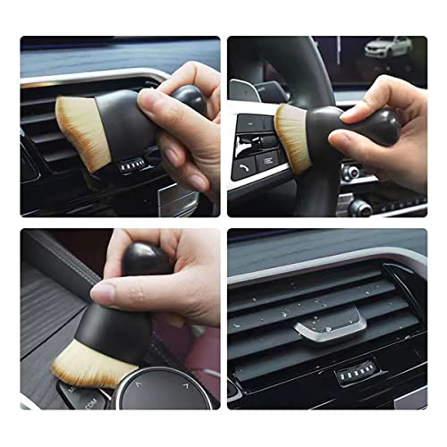 Car Interior Detailing Brush, Auto Interior Soft Hair Removal Brush,Car Brush, Car Cleaning Brush Interior Soft Bristles Detailing Brush Dusting Tool for Car,Home,Office,Computer,Keyboard (3PCS) - view 5