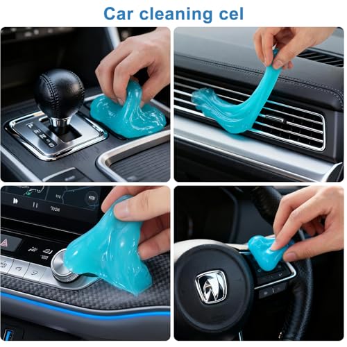Car Detailing Brush Kit with Detail Brushes,Car Interior Detailing Brushe,Car Dust Brush,Cleaning Gel,Car Interior Cleaning Tool for Truck SUV Car Accessories - view 6