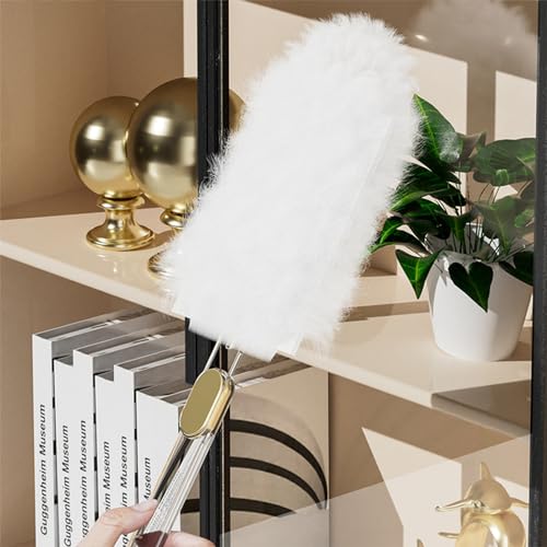 Electrostatic Microfiber Duster Handheld Dusting Wand with Static Adhesion Lightweight and Washable for Home Office and Car Cleaning - view 3