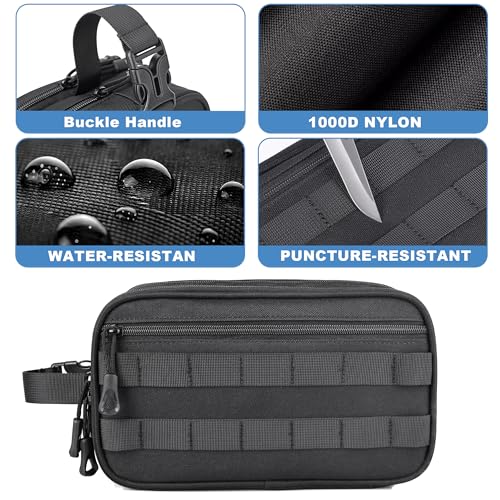 Hygiene Bag for Men, Tactical Toiletry Shower Shaving Kit Bag - view 4