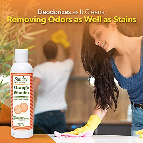 Orange Wonder Spot & Stain Remover 8 oz – For Fabric, Carpet, Upholstery & Hard Surfaces – All-Purpose Cleaner (Pack of 2) - view 4