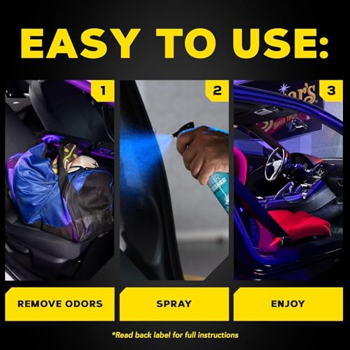 Air Re-Fresher Odor Fighting Spray, New Car Scent, 6 Pack (6 x 8 oz = 48 oz Total) Trigger-Spray Car Air Freshener for Vehicle Interior Odor Control with Long-Lasting New Car Smell - view 6