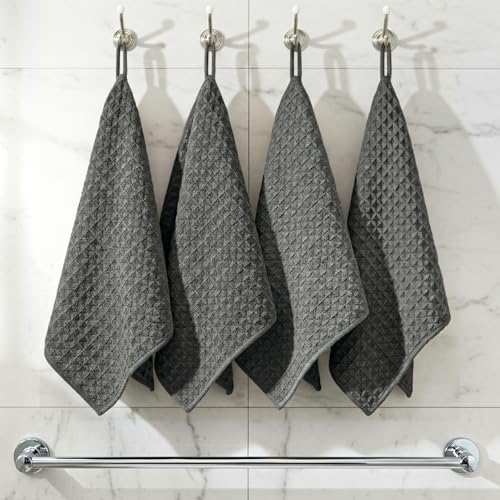 4 Pcs Barista Towels Barista Microfiber Cloths Professional Cleaning Towels Coffee Machine Accessories for Steam Wands, Countertops And Milk Frothers, Coffee Bar Essentials, Dark Gray(12”x12”) - view 7