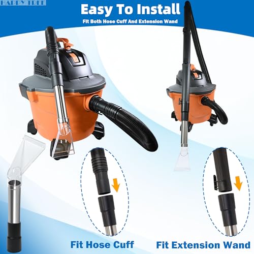 Universal Fit All Existing Shop Vacs with 2-1/2" &1-7/8" &1-1/4" Adapter Wet Extraction Accessory for Upholstery & Carpet Cleaning & Auto Detailing Shop Vac Extractor Attachment Hose Kit - view 4