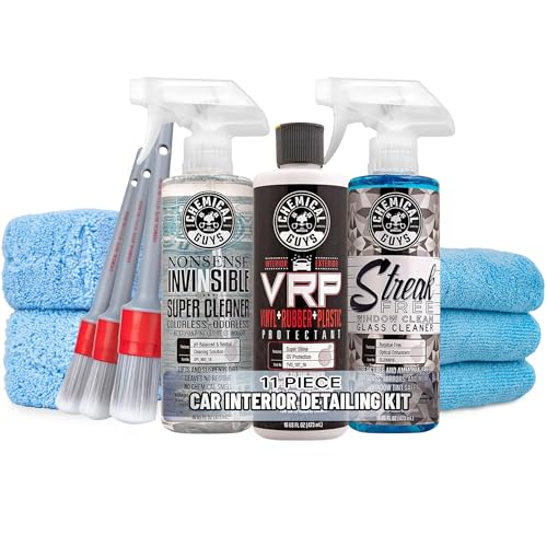 11-Piece Interior Car Detailing Kit, VRP, Nonsense & Glass