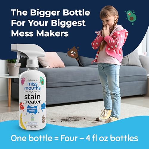 Messy Eater Stain Treater Bundle - 16oz Spray + 16oz Refill Pouch + 2 Pack To Go Instant Stain Remover Pens - Baby Laundry Essentials - Travel Size On The Go Kit - view 2