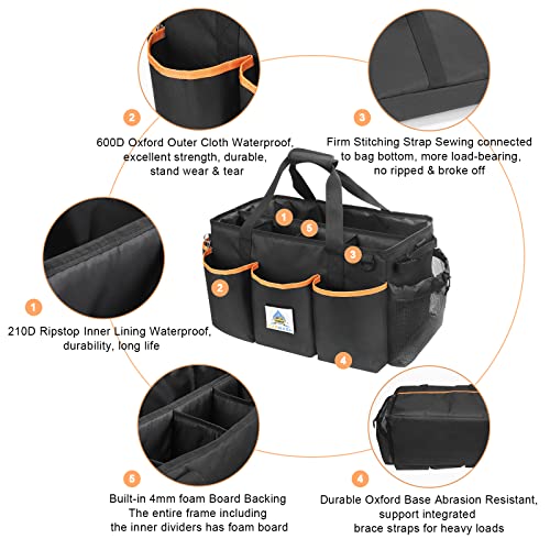 Detailing Bag Cleaning Caddy Organizer with Handle, 2PCS Large - view 6