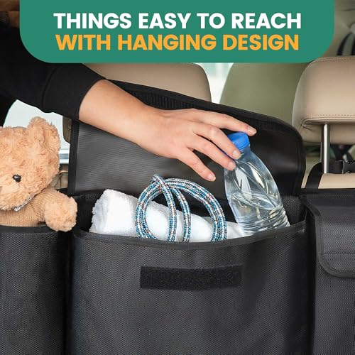 Trunk Hanging Organizer, Backseat Trunk Organizer for SUV, Truck, MPV, Large Capacity Vehicle Storage Bag with Upgraded High-Density Fabric, Space Saving Car Accessories Interior - view 5