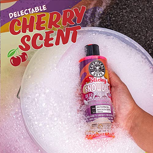 CWS21516BK Car Wash Detailing Bucket, Mitt & Accessories Bundle (6 Items) Featuring Sticky Snowball Ultra Snow Foam Car Wash Soap, 16 oz - Works on Cars, Trucks, SUVs, RVs & More - view 2