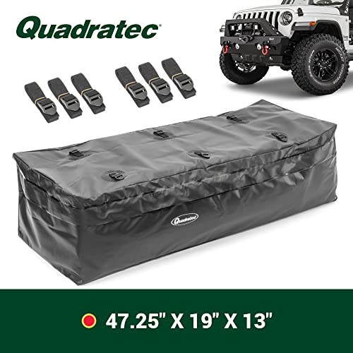 Jumbo Water Resistant Soft Shell Cargo Storage Bag, 47.24" x 19" x 13" - Heavy Duty Rainproof Waterproof Vinyl - Hook & Loop Storm Flap Closures - Designed for Hitch Mount Cargo Racks - view 6