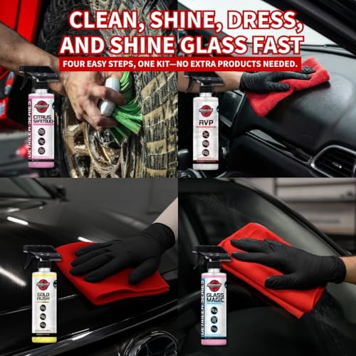 Renegade Essential Cleaning Bundle – Complete Car & Truck Detailing Kit with 4 Sprays, Microfiber Towels & Wheel Brush – Interior & Exterior Cleaner Set - view 3