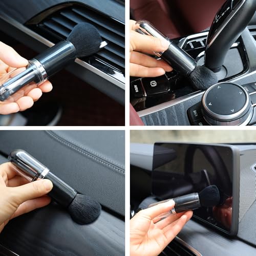 4 Pack Exquisite Duster Brush Kit, Small Dust Brushes, Feather Duster, Soft Fibers, Efficient Dust Removal, Cleaning Tool Perfect for Digital Devices, Keyboards, Car Interior, Craft, Mobile Phone - view 4