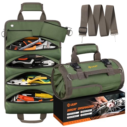 Tool Bag Roll Up, Heavy Duty Portable Soft Tool Storage Gifts for Men