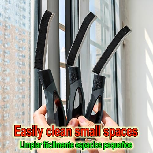 Crevice Cleaning Brush for Deep Cleaning Bathroom Tile, Kitchen Sink and Window Tracks, Multi-Purpose Hard Bristle Cleaning Brush for Household Use, Cleaning Brushes Small Spaces, Gap Cleaning Tool - view 5