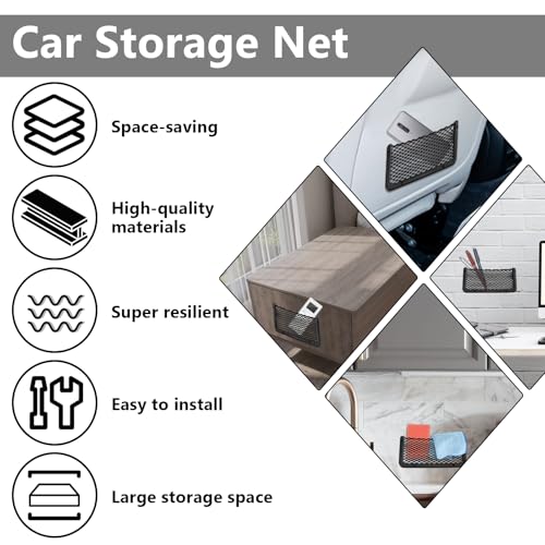 2 PCS Car Net Pocket, Boat Storage Net Holeder, Car Cargo Nets - view 5