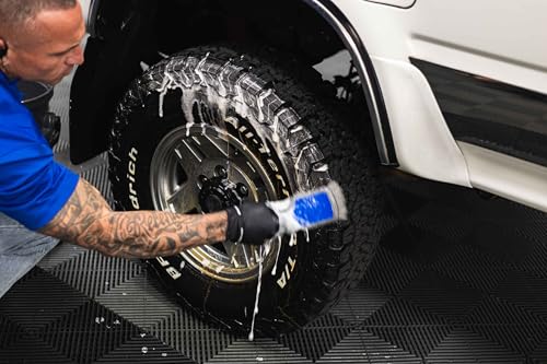 ProGrip XL Tire Brush - Ergonomic ProGrip Handle - Stiff Synthetic Bristles to Cut Through Grime - Avalanche - view 3
