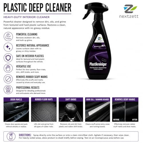 Plastic Deep Cleaner – Interior Cleaner for Plastic, Vinyl & Trim – Removes Dirt & Revives Color – 16.9 fl oz - view 2