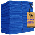 Professional Microfiber Towels, 16 x 16 in, Blue, 24 Pack