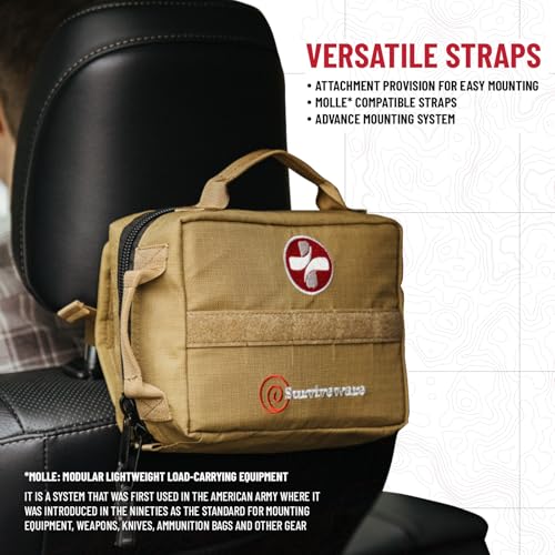 119 Pcs Comprehensive Premium Survival First Aid Kit - Medical Emergency Kit for Travel Camping Gear, Home Essentials & Outdoor Emergencies - HSA & FSA Eligible Survival Kit - view 5