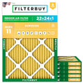22x24x1 Air Filter MERV 11 Pet & Allergy Defense (6-Pack)