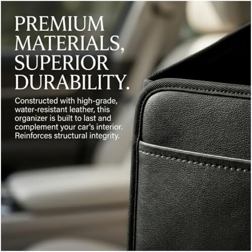Car Storage Organizer, Foldable Car Seat Organizer with Removable Divider - view 6