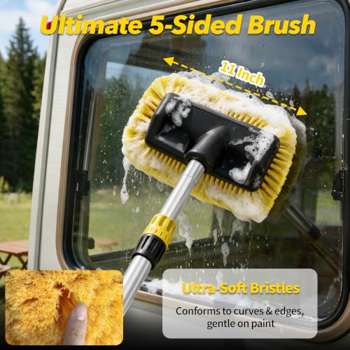 16FT Reach Car Wash Brush with Handle, Water-Thru RV Washing Brush - view 4