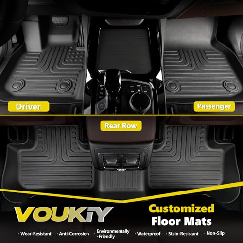 All Weather Car Floor Mats & Cargo Liner Set Fit for GLE 2020 2021 2022 2023 2024 2025 2026 Floor Liners Trunk Liner GLE Cargo Mat Accessories Black - view 2