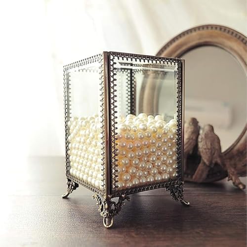 Makeup Organizer Vintage Make up Brush Holder with Free White Pearls - Small - view 6