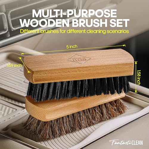 Car Interior Detailing Kit, Leather Cleaner Brush Set, 9PCS - view 5
