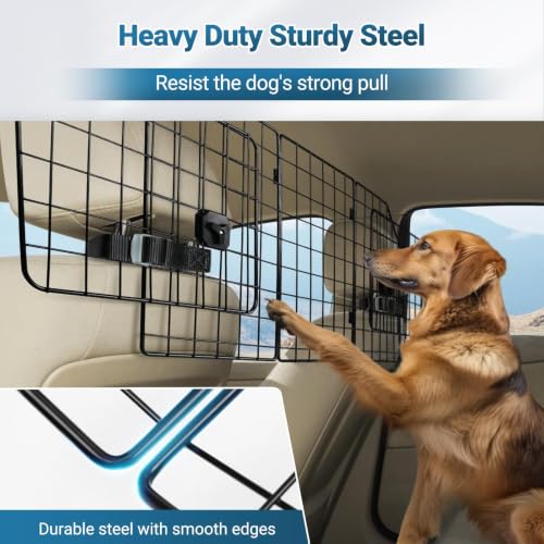 Dog Car Barrier for SUV, Heavy-Duty Steel Wire Pet Gate, Foldable - view 6