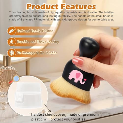 Flamingo Car Detailing Brush Soft Bristle Auto Interior Cleaning Brush - view 4