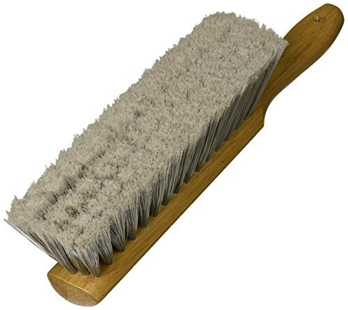 84-155 Soft Tipped Flagged Counter Brush 9" Brush Length Silver Tipped Bristles Wood Handle Dust Brush - view 2
