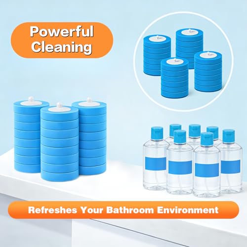 32pcs Disposable Toilet Brush Refills,3-Layer Pre-Loaded Rich Foam - view 6