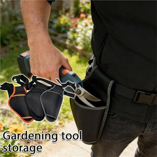3pcs Hard Shell Electric Scissors Storage Bag - Portable Garden Tool Organizer with Large Pockets for Efficient Gardening Equipment Storage - view 5