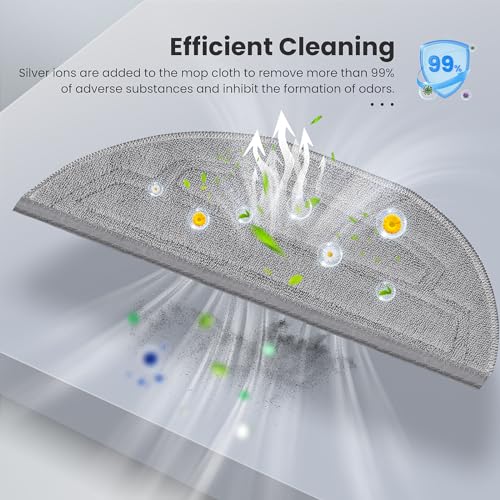 12 Pack Mop Pads Refills for Roborock S8 MaxV/S8 Max Ultra Robot Vacuum - view 6