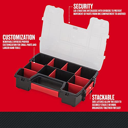 10-Compartment Small Tool Storage Organizer, Plastic (CMST14021) - view 5