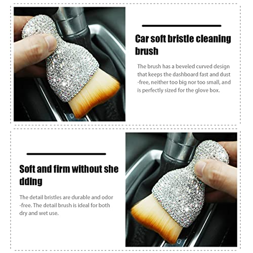Diamond-Handle Car Detailing Dust Brush, White - view 3
