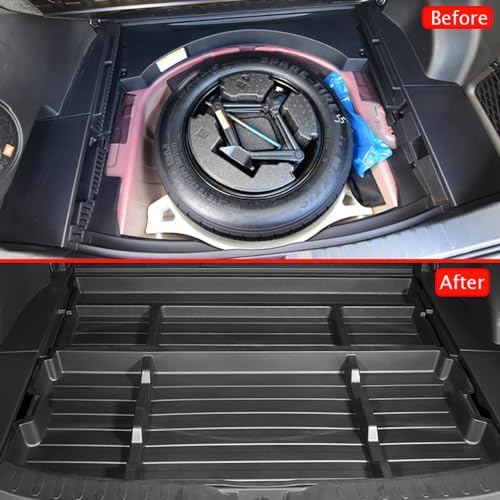 For 2019-2025 Toyota RAV4 Trunk Hidden Storage Box, SUV Insert Cargo Rear Hatch Organizer, Extra Space fits RAV4 LE XLE XSE TRD Hybrid Under Cargo Floor Accessories - view 5