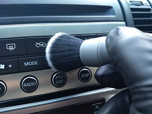 Synthetic Detailing Brush Set - Ultra-Soft Interior Car Cleaning Brushes for, Screens, Emblems, & Tight Spaces - Gray - view 7