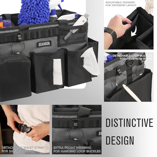 Wearable Cleaning Caddy Bag, Portable Cleaning Supplies Organizer - view 3