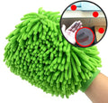 Green Chenille Microfiber Dusting Mitt, 10.5x8 Inch