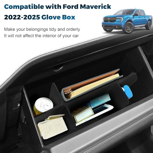 Car Glove Box Organizer for 2022-2026 2027 Ford Maverick - view 2