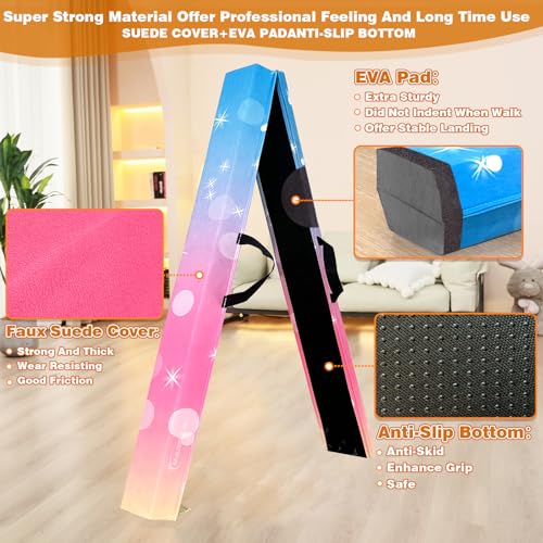 6 FT / 8 FT / 9 FT Folding Gymnastics Beam Foam Balance Floor Beam - view 3