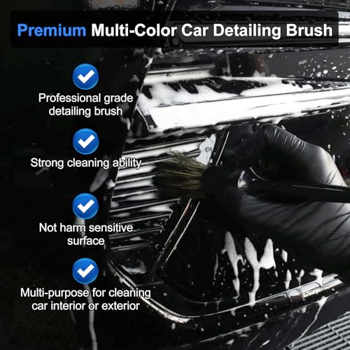 10PCS Car Detailing Cleaning Kit Interior Cleaner, Car Detailing Brushes, Car Duster, Car Cleaning Gel, Microfiber Cleaning Cloth, Car Accessories Essentials Supplies Tools for Auto,Truck, Interior - view 7
