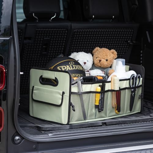 Car Trunk Organizer, Collapsible Car Organizers and Storage Light Green - view 2